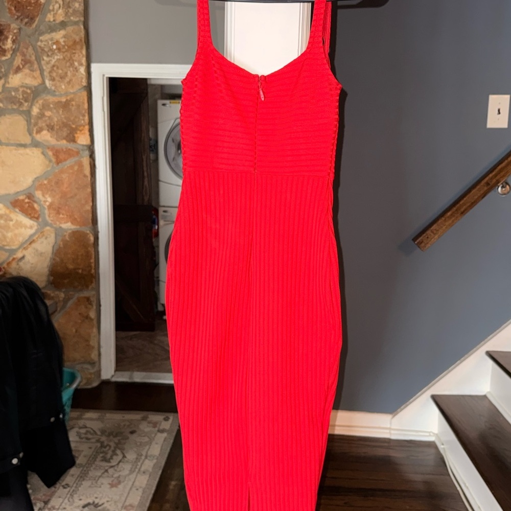 Fashion Nova - No Cuts Given Bandage Midi Dress - Red - Picture 10 of 13